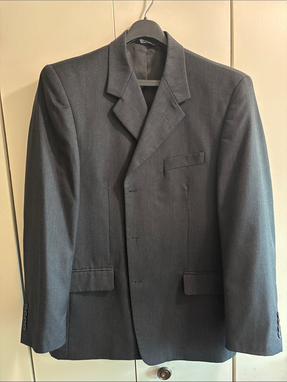 Men's Classic Black Blazer - Tailored Formal Jacket
